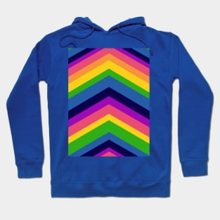 Colourful Rainbow Chevrons Hoodie